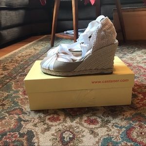 Castaner wedge espadrille sandals, size 8